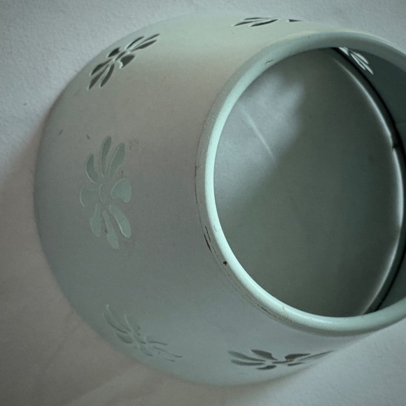 Orange Tabby Cat with Fruit (Carmen Mirandaish) Hat Votive Candle Holder w Shade - Picture 15 of 15